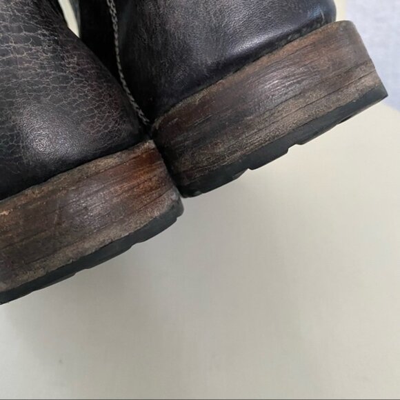 Bed Stu Lace Up Tactic Combat Boots Black Driftwood - Picture 10 of 11